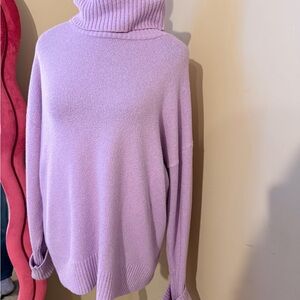 Old Navy Lilac Cowl Neck Sweater